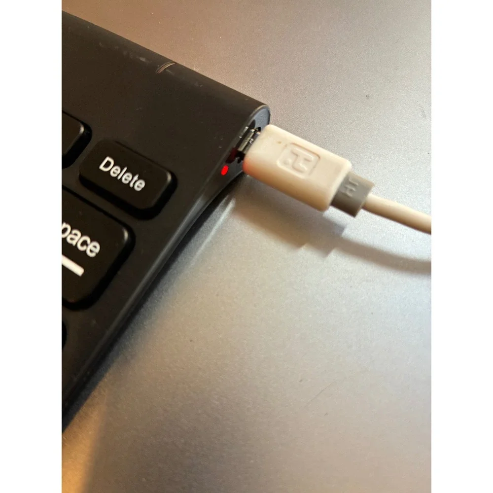 Arteck Ultra-Slim Bluetooth Keyboard Black Stainless Steel Rechargeable Tested